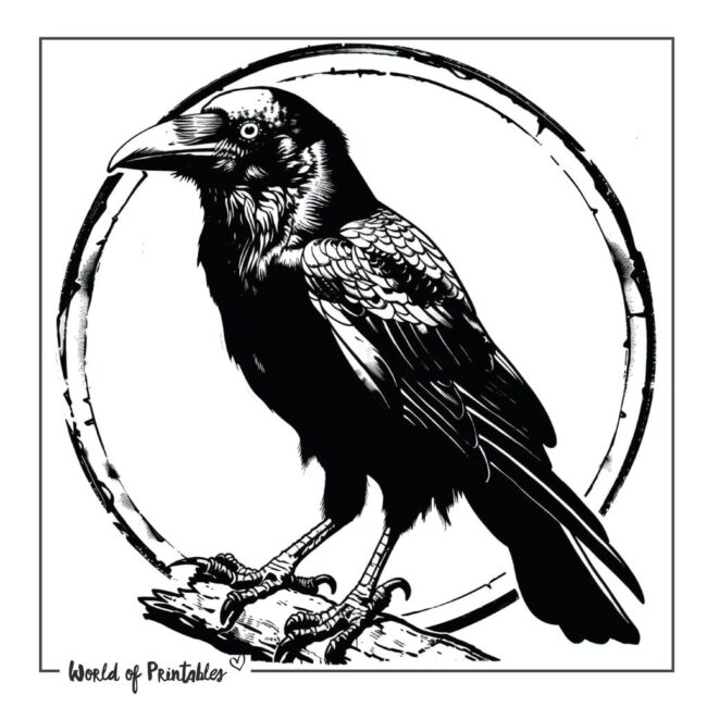 Black Crow Tattoo Designs