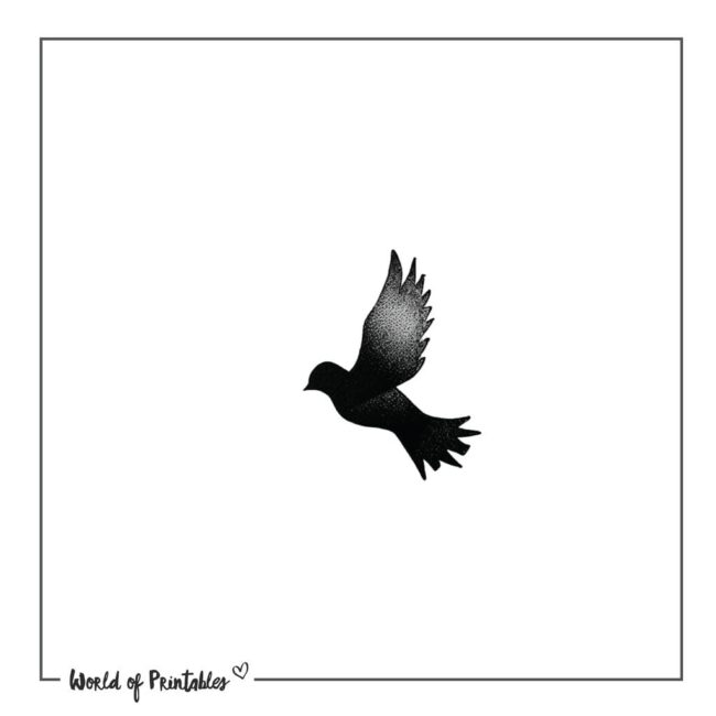 Black Dove Tattoo Designs