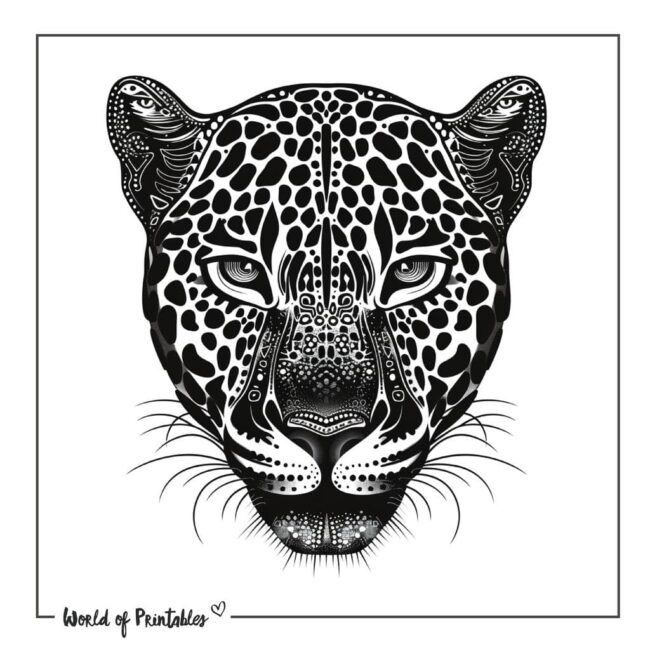 Black Jaguar Head Tattoo Designs