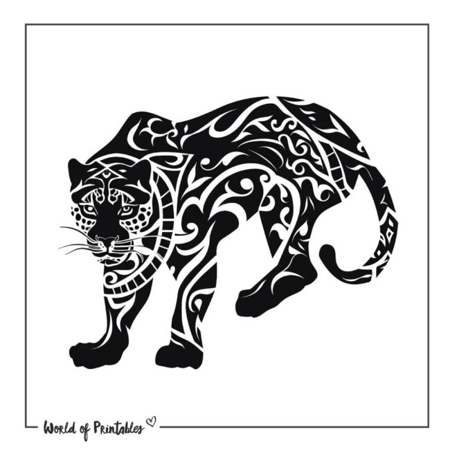 Black Jaguar Tattoo Designs-09