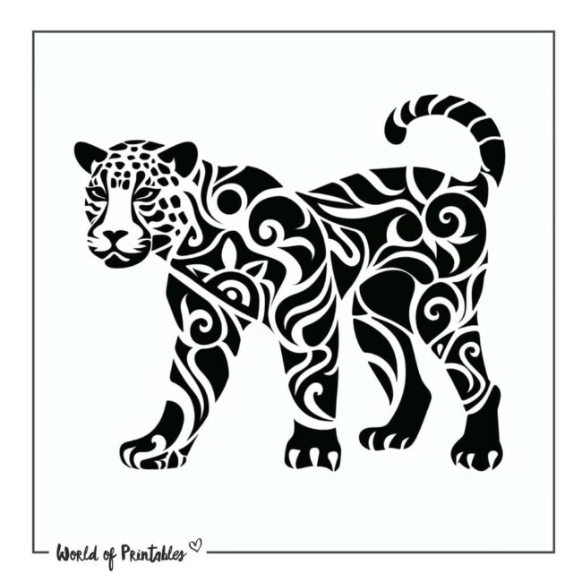 Black Jaguar Tattoo Designs-11