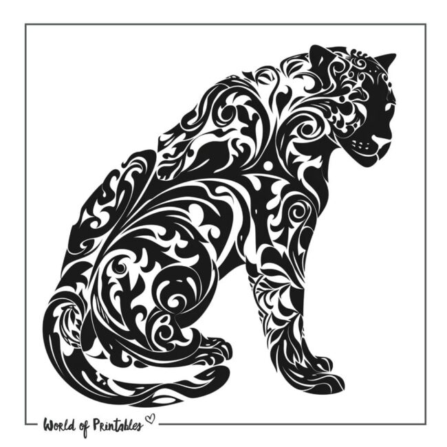 Black Jaguar Tattoo Designs-14