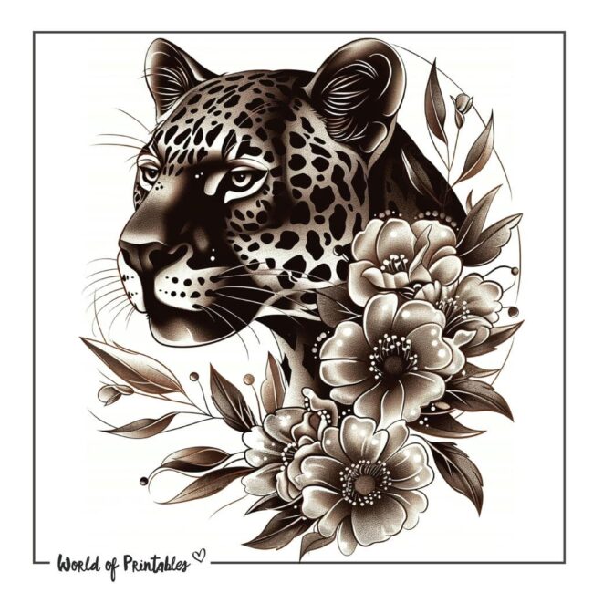 Black Jaguar Tattoo Designs-19