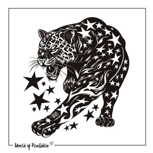 Black Jaguar Tattoo Designs-31
