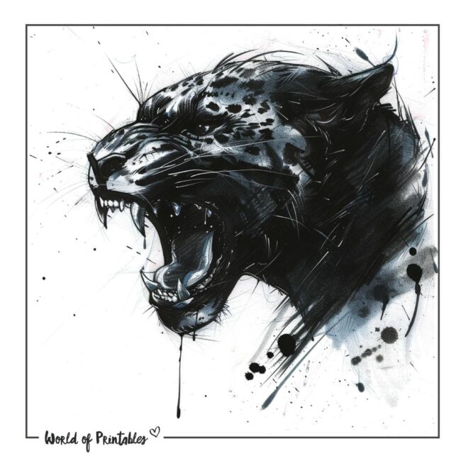 Black Jaguar Tattoo Designs-35