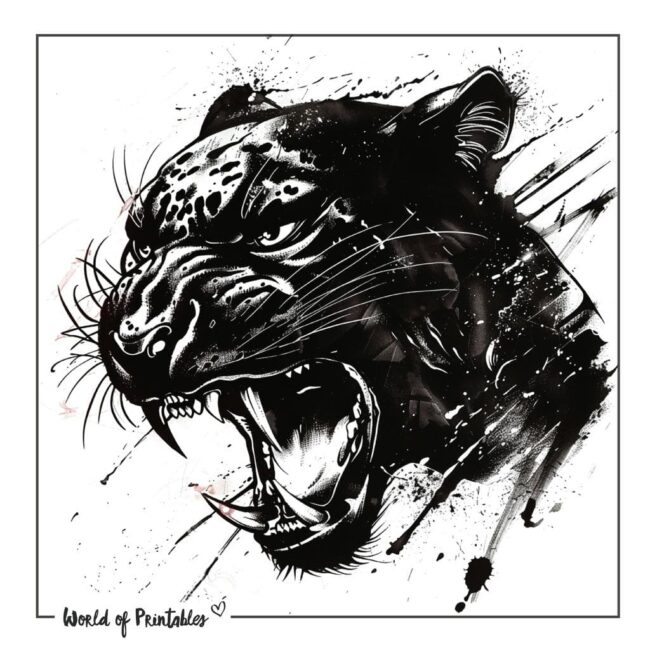 Black Jaguar Tattoo Designs-36