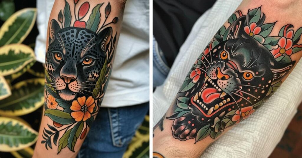 Black Jaguar Tattoo Designs and Ideas