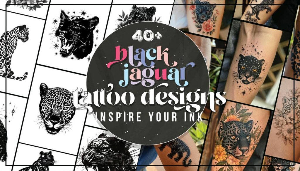 Black Jaguar Tattoo Ideas and Designs