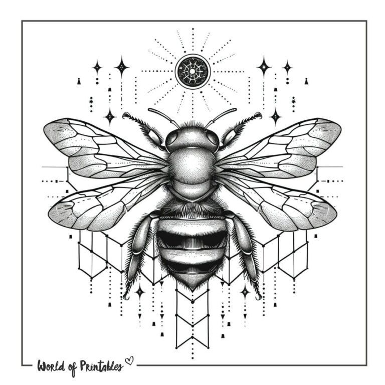 Bee Tattoo Designs - 200 Printable Designs & Ideas - World of Printables