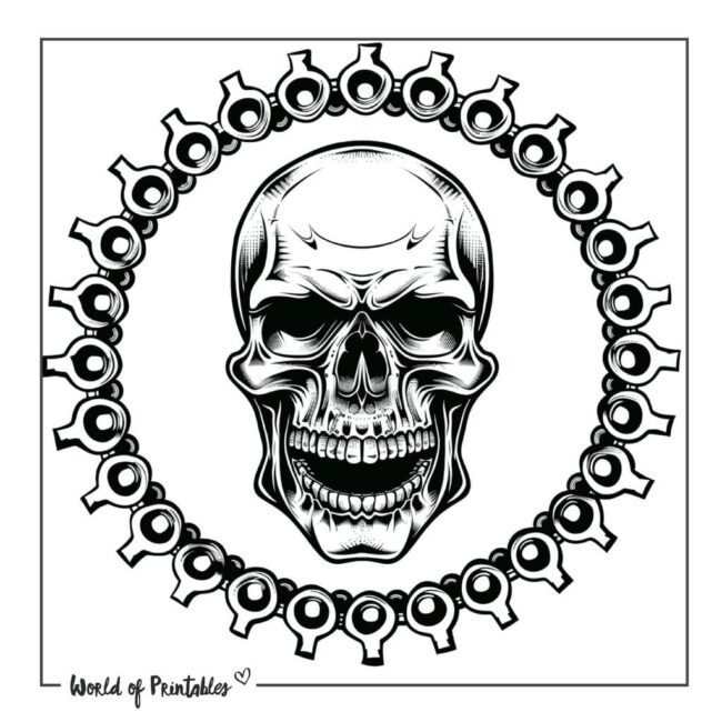 Cool Bicycle Chain Tattoo Designs