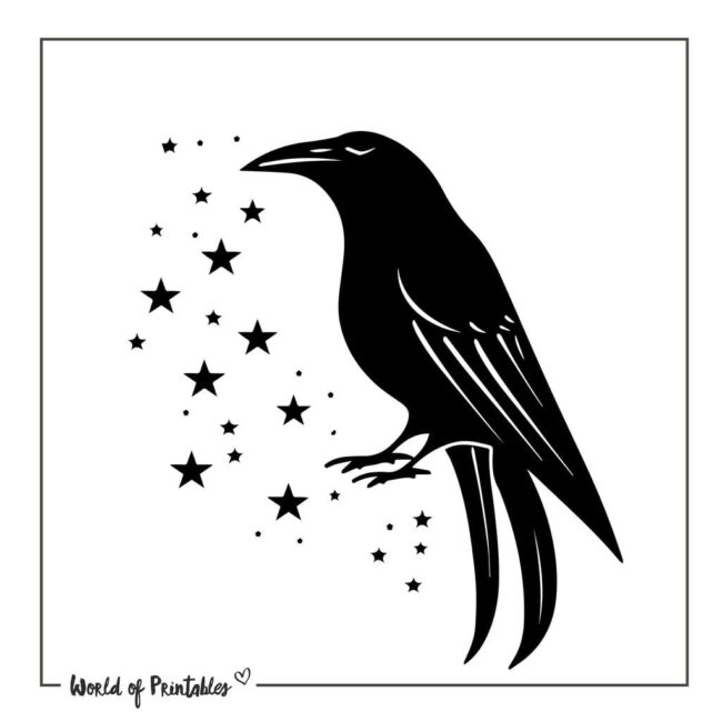 Crow Bird Tattoo