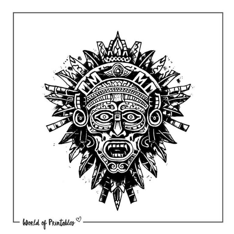 Aztec Tattoo Designs - 135 Printable Designs & Ideas - World of Printables