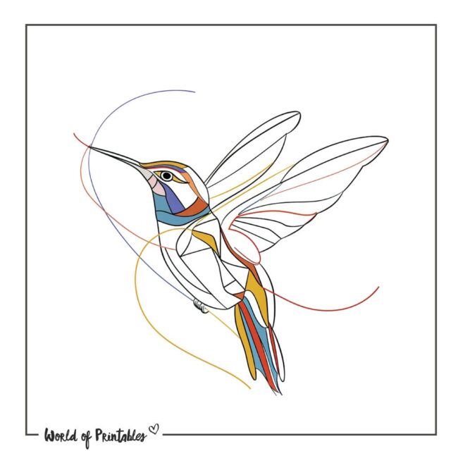 Feminine Colibri Bird Tattoo Designs