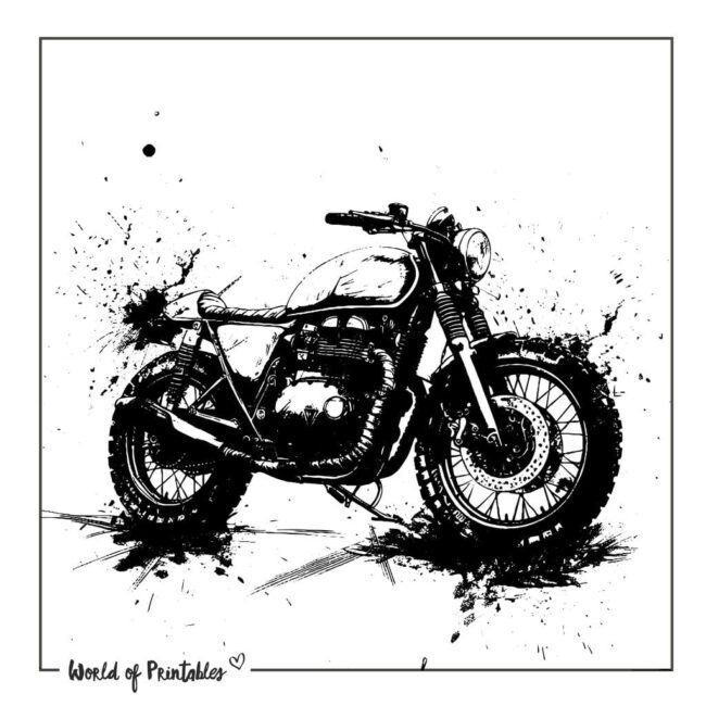 Grunge Bike Tattoo Designs