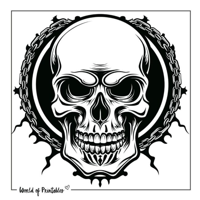 Masculine Bicycle Chain Tattoo Designs