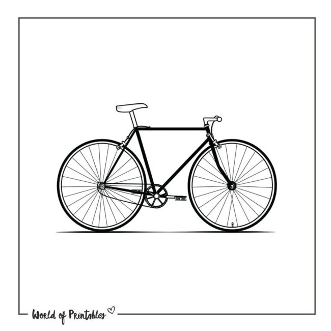 Minimalist Bicycle Tattoo Designs