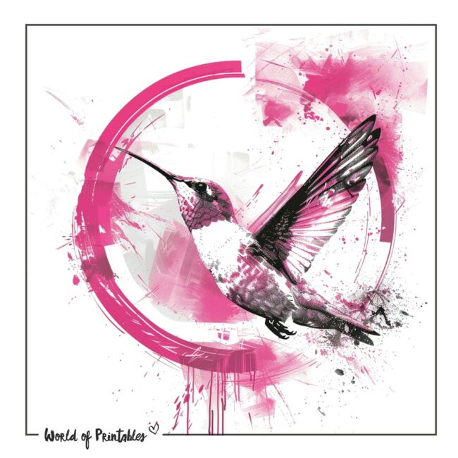 Paint Strokes Colibri Bird Tattoo Designs
