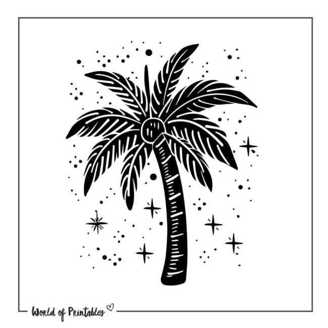 Palm Tree Beach Tattoo Designs