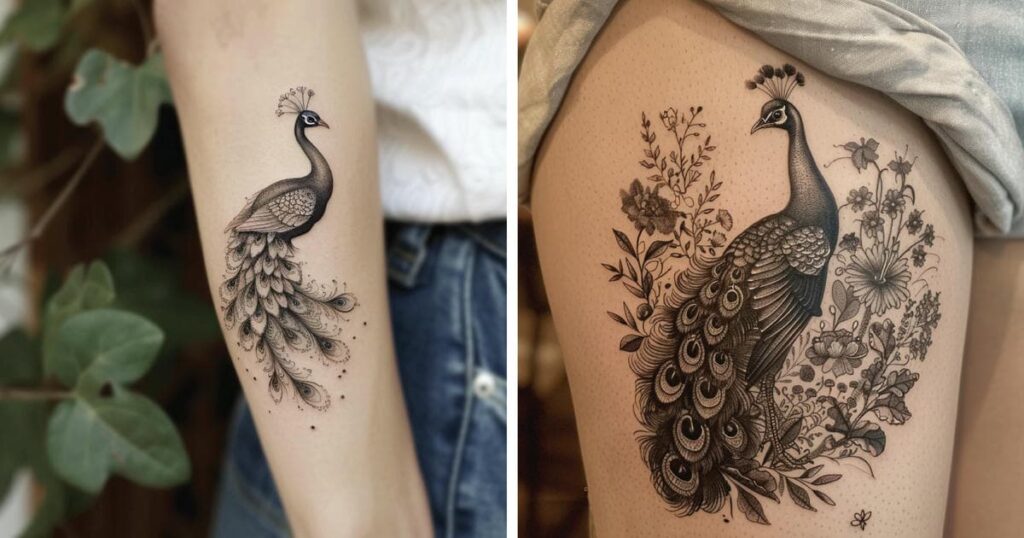 Peacock Tattoo Ideas and Designs