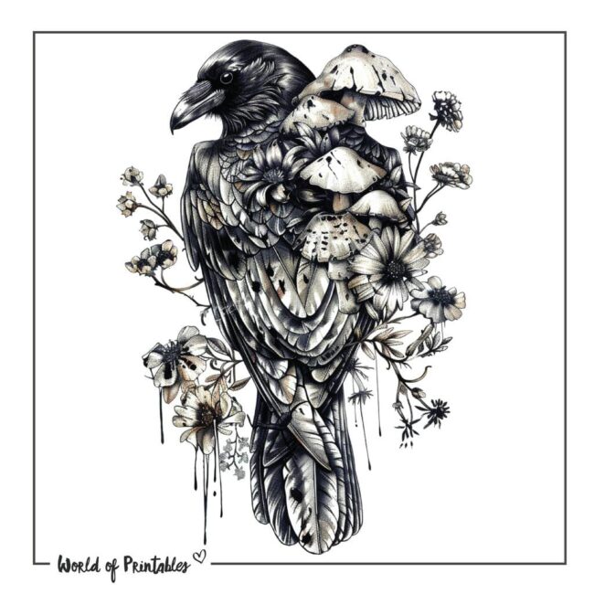 Raven Tattoo Designs-16