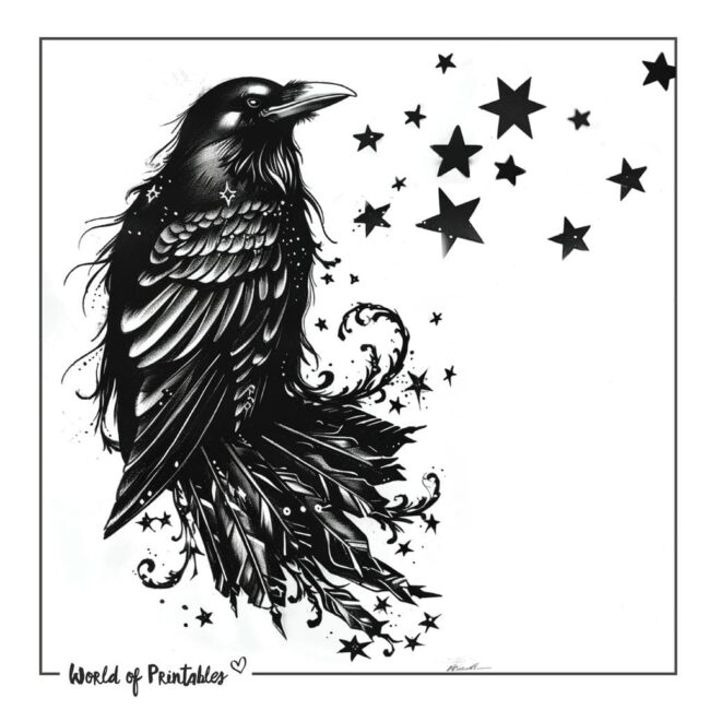 Raven Tattoo Designs-22