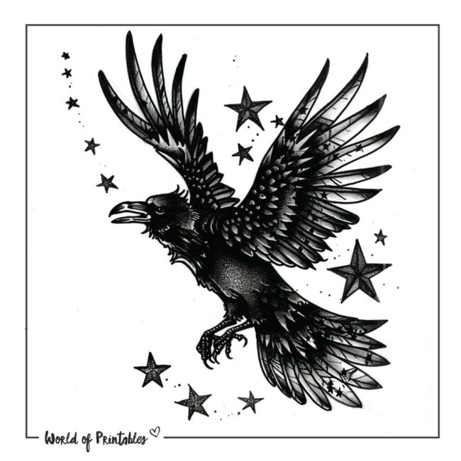 Raven Tattoo Designs-28
