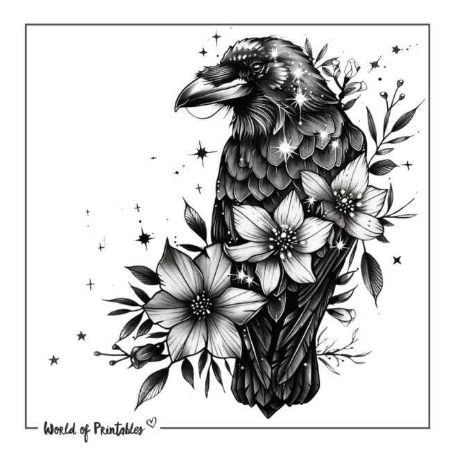 Raven Tattoo Designs-33