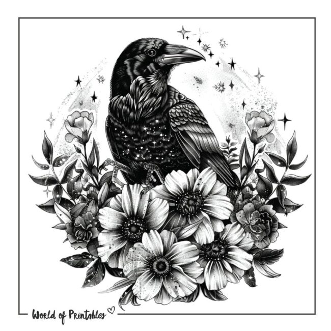 Raven Tattoo Designs-35