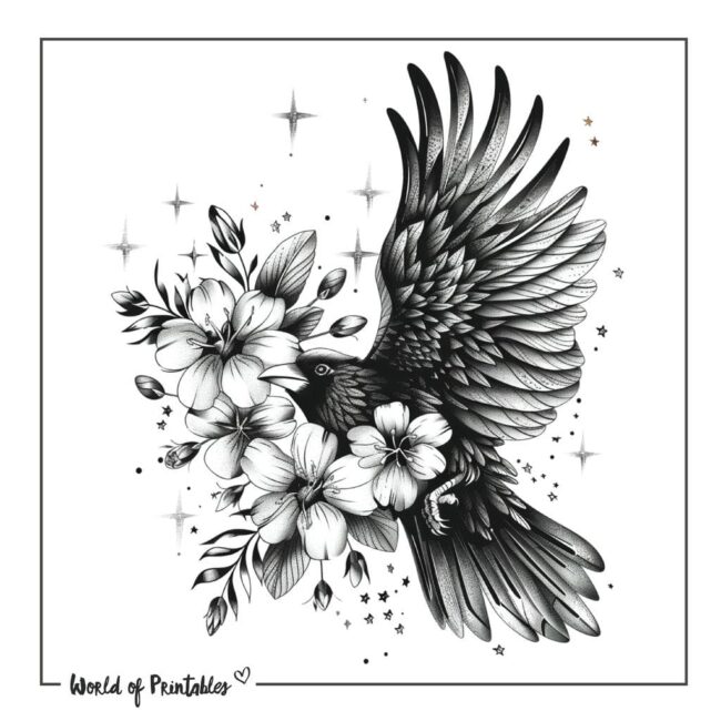 Raven Tattoo Designs-36