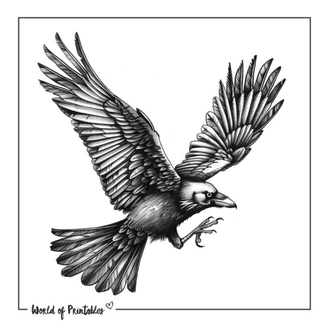 Raven Tattoo Designs-44