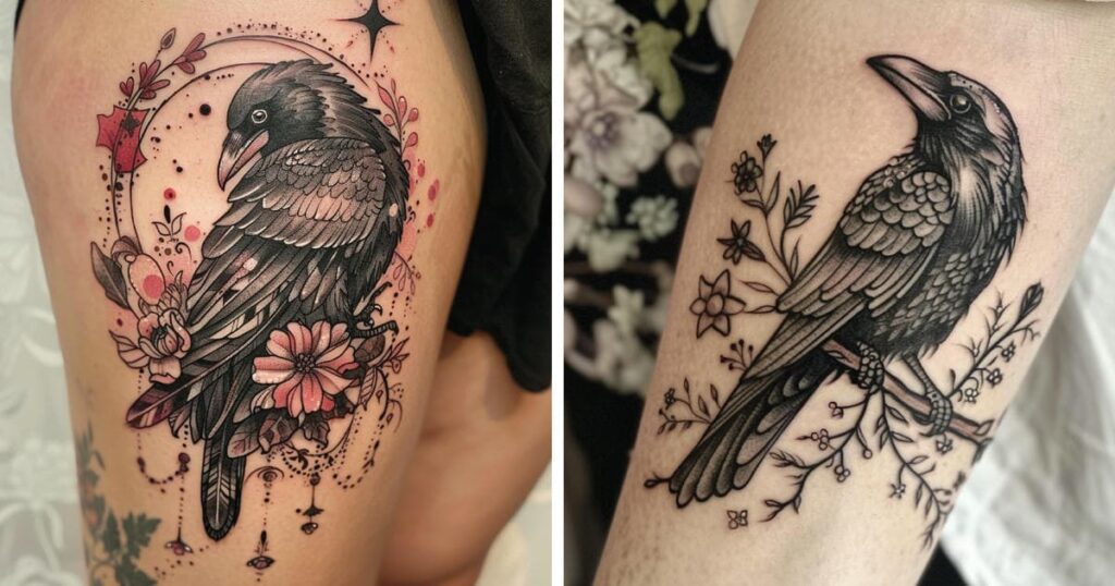 Raven Tattoo Designs and Ideas