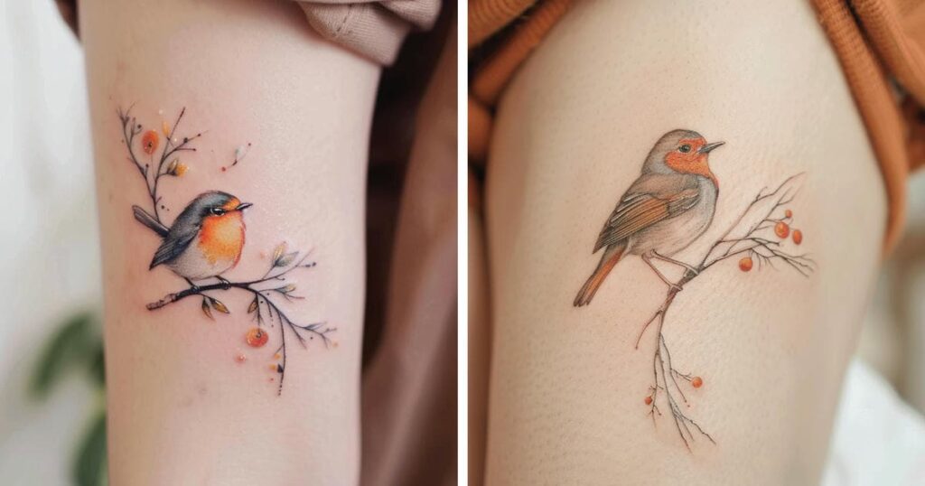 Robin Tattoo Designs and Ideas