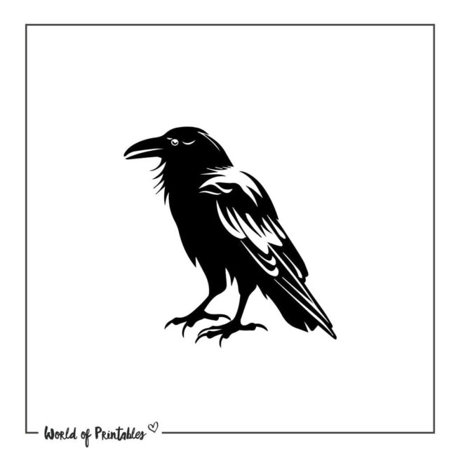 Simple Raven Tattoo Designs