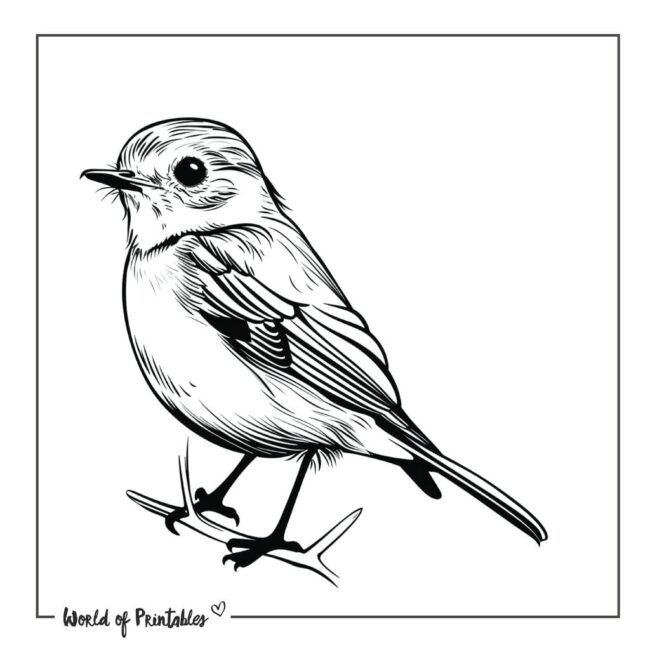 Simple Robin Tattoo Designs