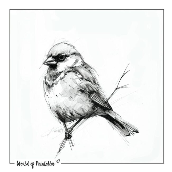 Sparrow Bird Tattoo Designs-05