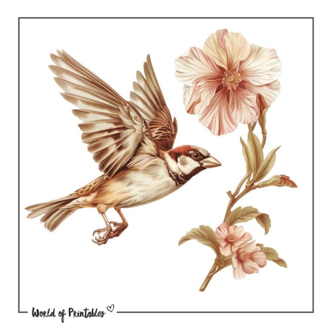 Sparrow Bird Tattoo Designs-08