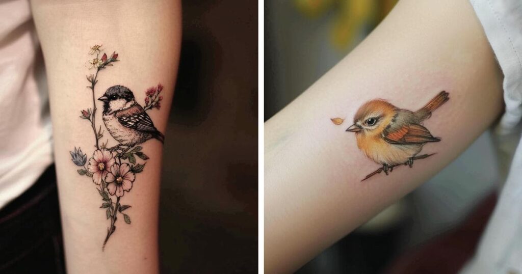 Sparrow Tattoo Ideas and Designs