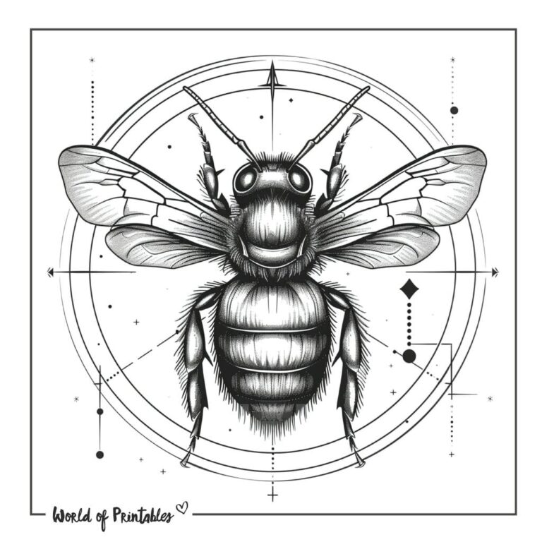 Bee Tattoo Designs - 200 Printable Designs &amp; Ideas - World of Printables