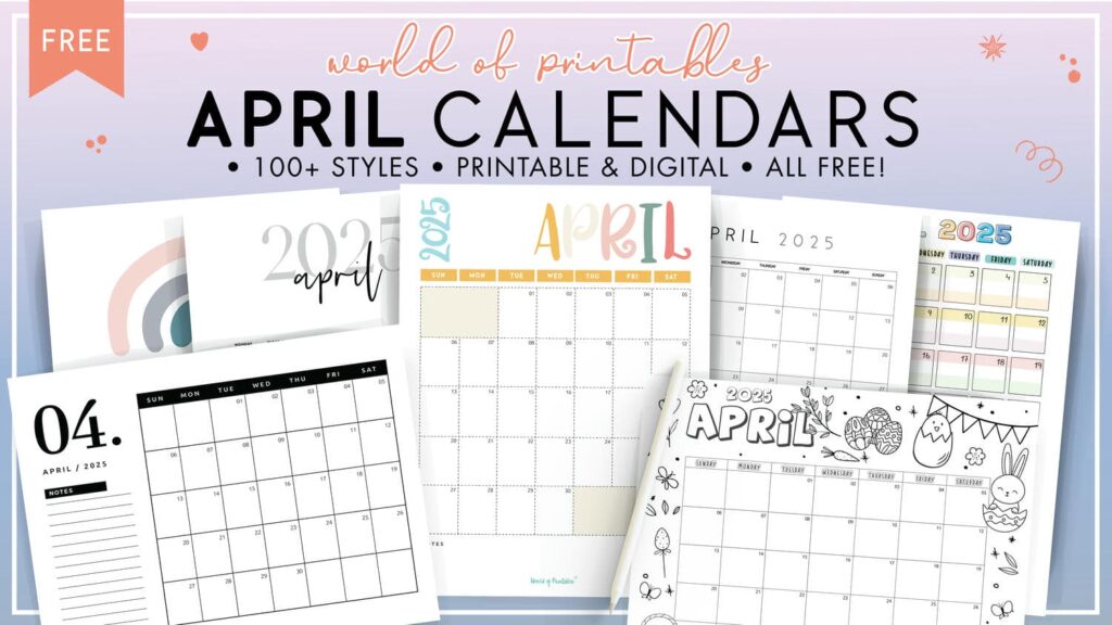 April Calendars