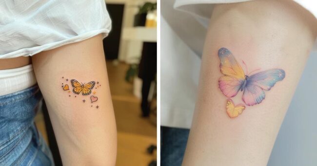 Butterfly and Heart Tattoo Designs - 60+ Printable Designs & Ideas ...