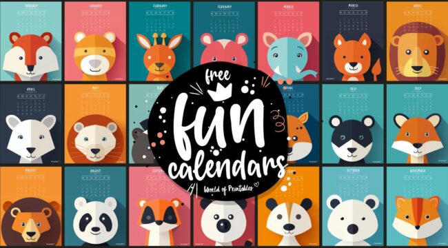 Fun Calendar For Kids