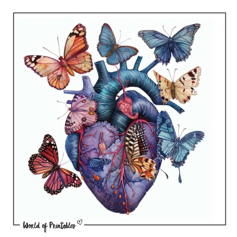 Butterfly and Heart Tattoo Designs - 60+ Printable Designs & Ideas ...