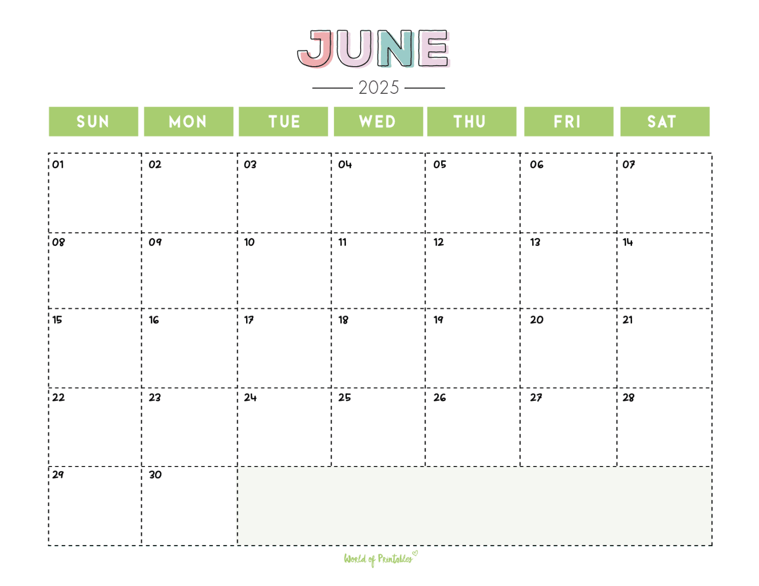 Free Printable June 2025 Calendars | 100+ Best
