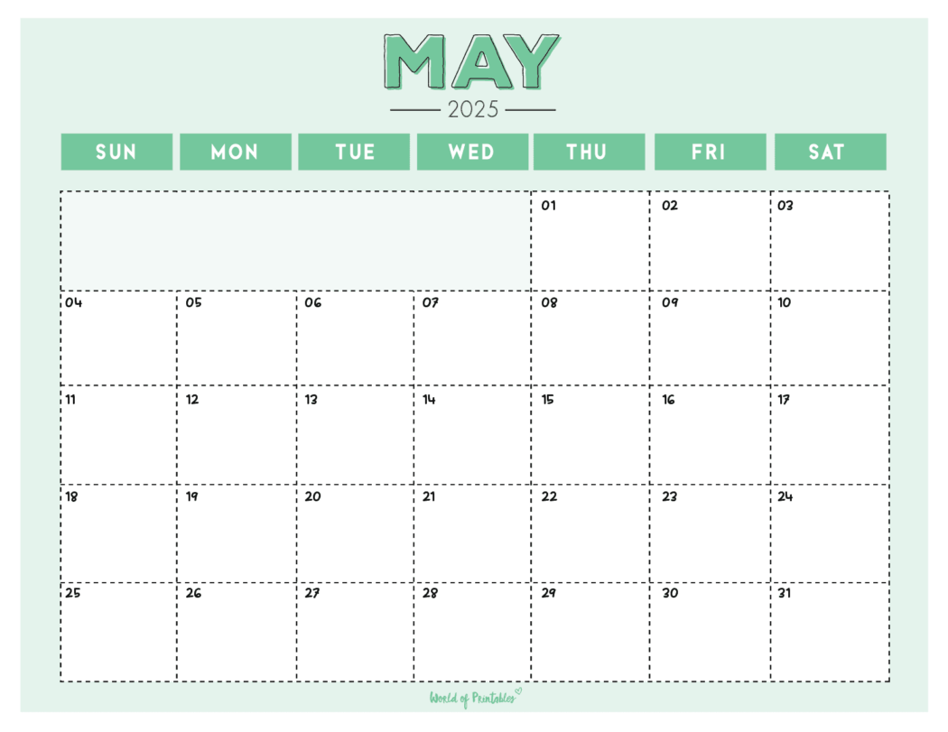 May 2025 Calendars | 100+ Best - World of Printables