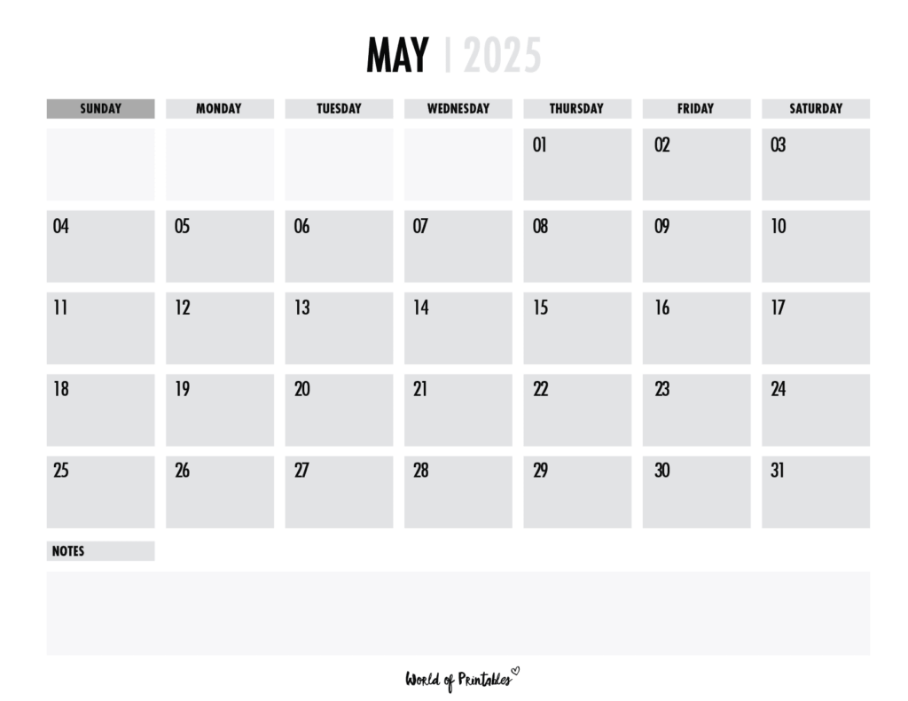 May 2025 Calendars | 100+ Best - World of Printables
