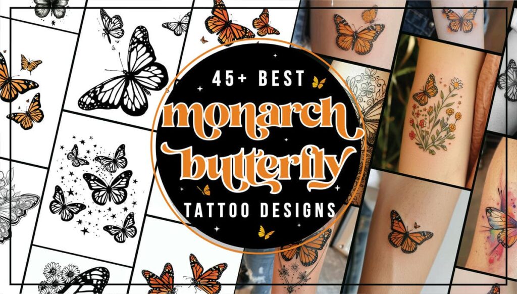 Monarch Butterfly Tattoo Ideas and Designs