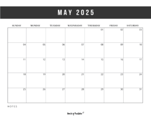 May 2025 Calendars | 100+ Best - World of Printables