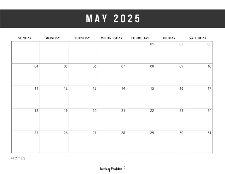 May 2025 Calendars | 100+ Best - World of Printables