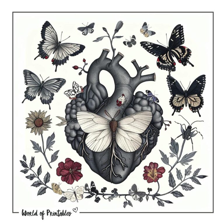 Butterfly and Heart Tattoo Designs - 60+ Printable Designs & Ideas ...