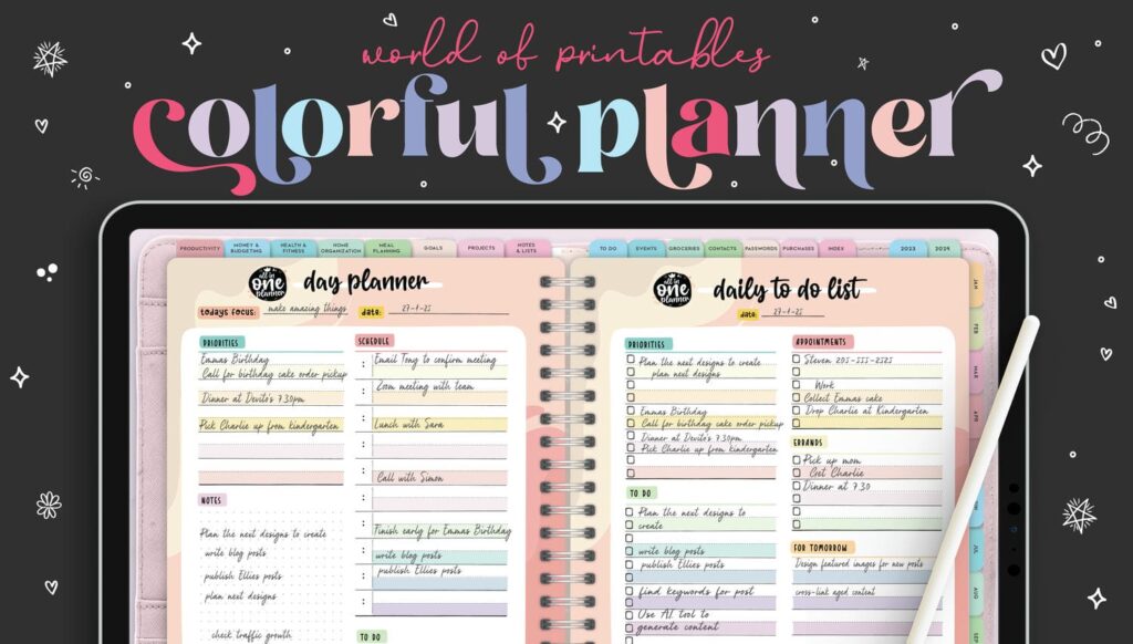 Colorful Digital Planner